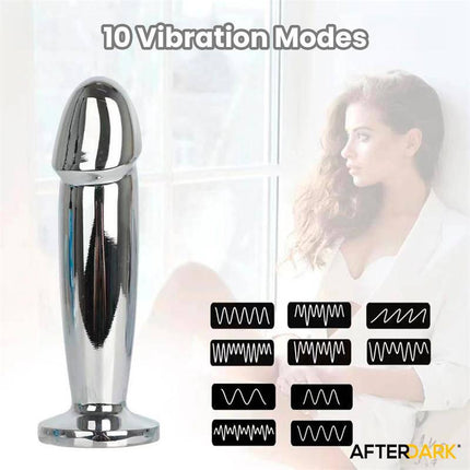Sarmy Anal Plug with Vibration Magnetic USB Size S featuring 10 customizable vibration modes and sleek design.