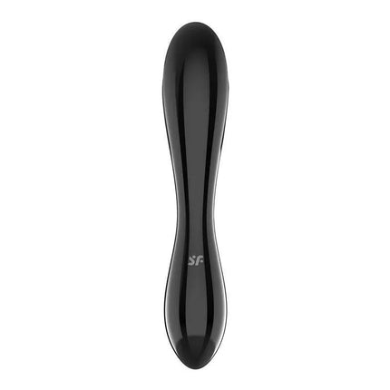 Satisfyer Dazzling Crystal Glass Dildo Hot & Cold in sleek design, made from durable borosilicate glass for luxury pleasure and temperature play.