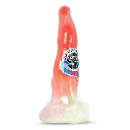 Sauden Liquid Silicone Dildo 22,5 cm with vibrant colors and elongated shaft design by Lengen Dildos