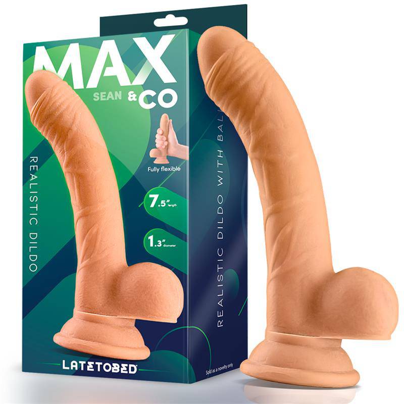 Sean Realistic Dildowith Testicles 7.5 Flesh - secretsextoys.store