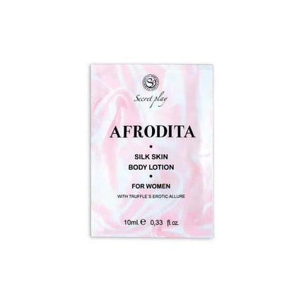 Secret Play Silk skin Afrodita Monodose, 10 ml body lotion sachet for women.