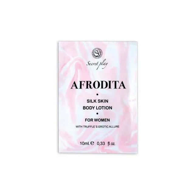 Secret Play Silk skin Afrodita Monodose, 10 ml body lotion sachet for women.