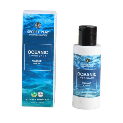 Secret Play Oceanic Lubricant - organic water-based with aloe vera and seaweed extracts for smooth, natural experience, 100ml bottle
