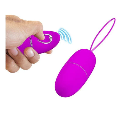 Selkie Vibrating Egg with Remote Control in purple, featuring wireless functionality for discreet pleasure with 12 vibration modes.