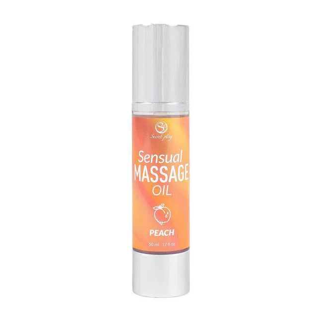 Sensual Massage Oil Peach 50 ml bottle promoting intimacy and relaxation.