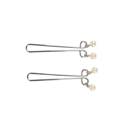 Señuelo Pearl Nipple Clamps with elegant pearl accents for intimate play