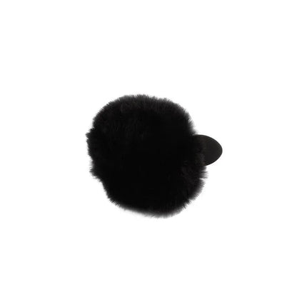 Señuelo Small Bunny Tail Butt Plug featuring a black fluffy tail and silicone base, designed for playful discretion and easy use for beginners.