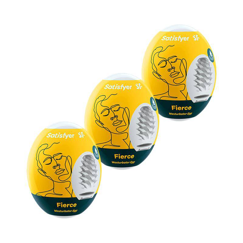 Set 3 Masturbator Eggs Fierce Model - secretsextoys.store