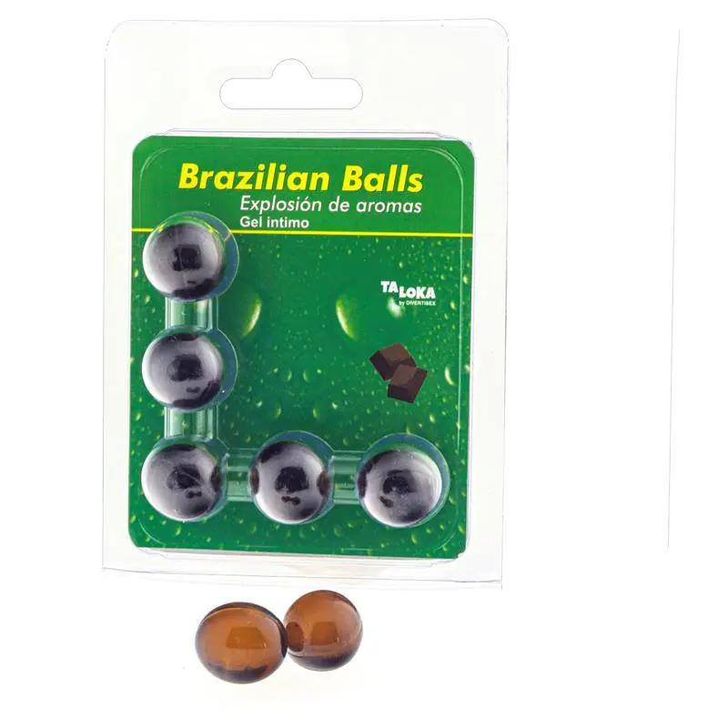 Set 5 Brazilian Balls Chocolate Flavor - secretsextoys.store