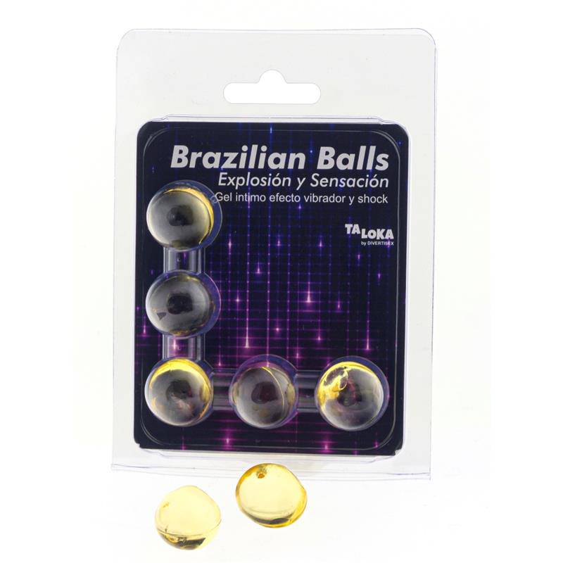 Set 5 Brazilian Balls Excitante Vibration and Shock Effect - secretsextoys.store