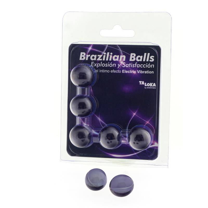 Set 5 Brazilian Balls Gel Electric Vibration Effect - secretsextoys.store