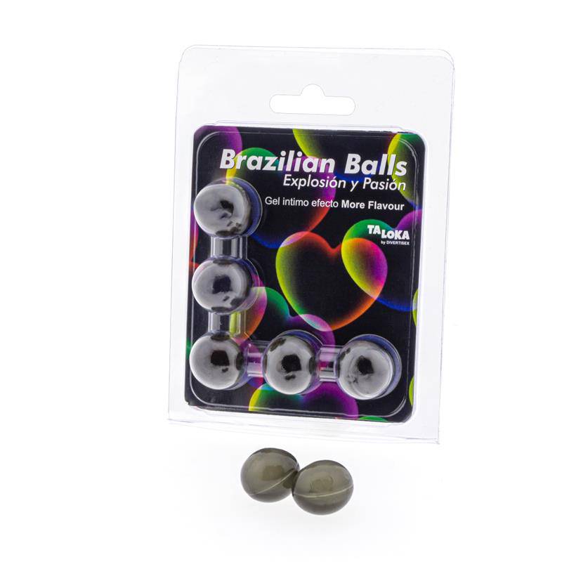 Set 5 Brazilian Balls Gel More Flavor Effect - secretsextoys.store