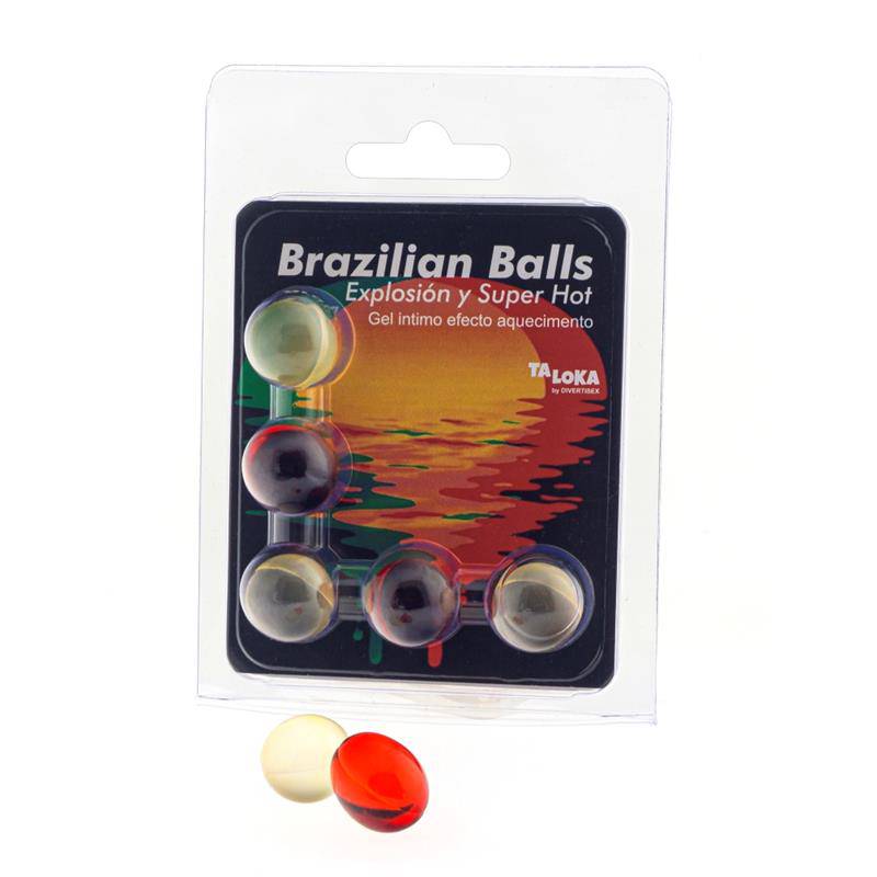 Set 5 Brazilian Balls Gel Overheating Effect - secretsextoys.store
