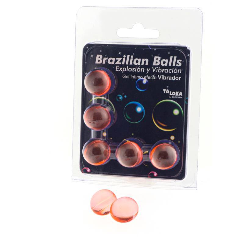 Set 5 Brazilian Balls Gel Vibration Effect - secretsextoys.store