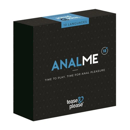 Set Analme Time to Play, Time to Anal game box by Tease & Please with erotic adventure for couples.