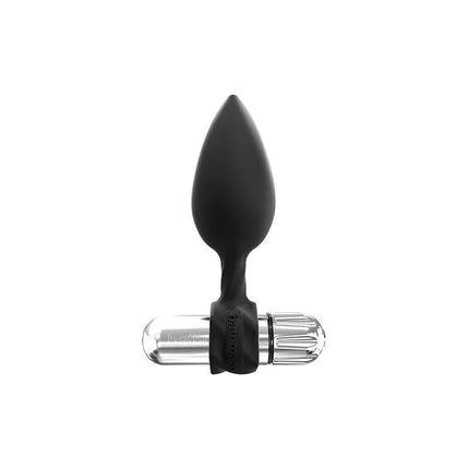 Set of 4 Anal Training Plugs with Vibration, single plug with attached vibrator for customizable anal exploration.