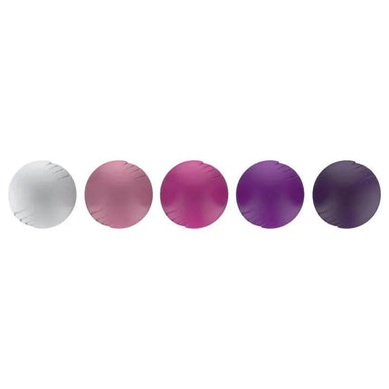 Set of 5 Kegel Balls Different Weight in varying colors for pelvic floor training and wellness from A-GUSTO.