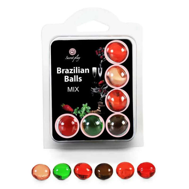 Set 6 Brazilian Balls Aromas pack for massage with assorted scents