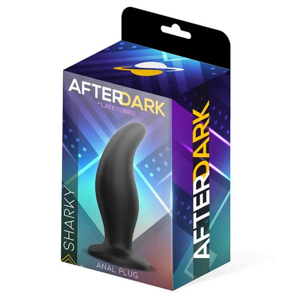 Sharky Butt Plug Silicone 12 cm x 3.5 cm in packaging by Afterdark for premium anal pleasure.