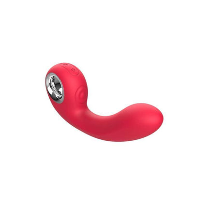 Red Sharpy Vibe with Tapping massager with ergonomic design for customizable pleasure and relaxation.