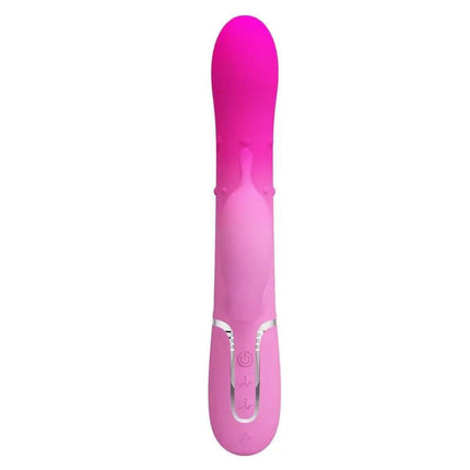 Shima Vibrating with Rolling Beads dual-motor intimate stimulator in pink