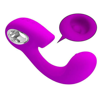 Sibel Vibe with Tapping Function in purple, featuring medical-grade silicone and dual-action design for customizable massages.