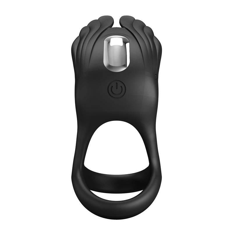 Silas Vibrating Penis Ring Black - secretsextoys.store