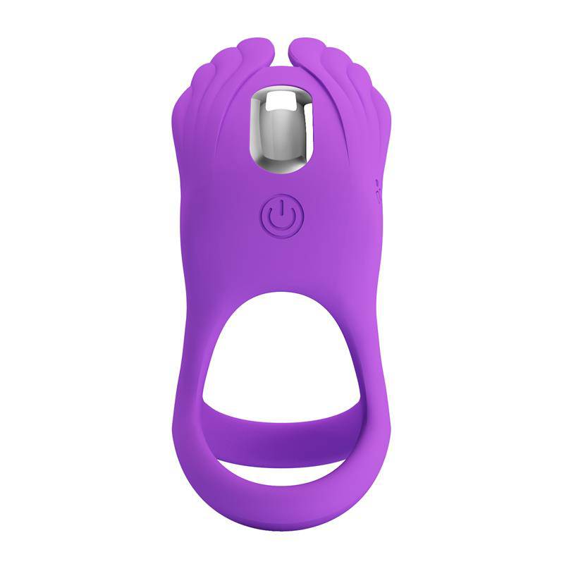Silas Vibrating Penis Ring Purple - secretsextoys.store
