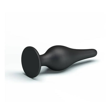 Silicone Butt Plug 14 cm with suction base for hands-free anal play, premium body-safe silicone, 14 cm long, 4.5 cm diameter.