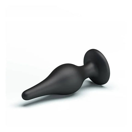 Silicone Butt Plug 14 cm with suction base for secure and comfortable anal play, body-safe premium silicone material, 4.5 cm diameter.