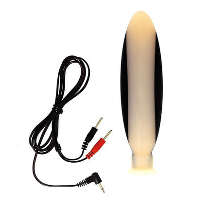 Silicone Butt Plug with electro shock cables for Rimba Power Box compatibility