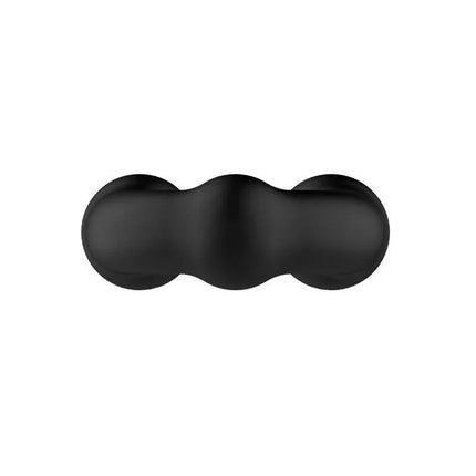 Silicone Cock Ring for Enhanced Pleasure, black, ultra-soft silicone, flexible fit, promotes longer-lasting erections.