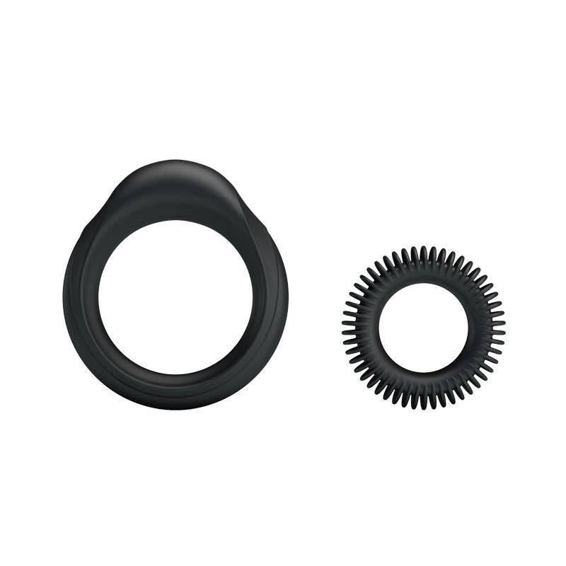 Silicone Cock Ring Set - Manhood Set of 2 - secretsextoys.store