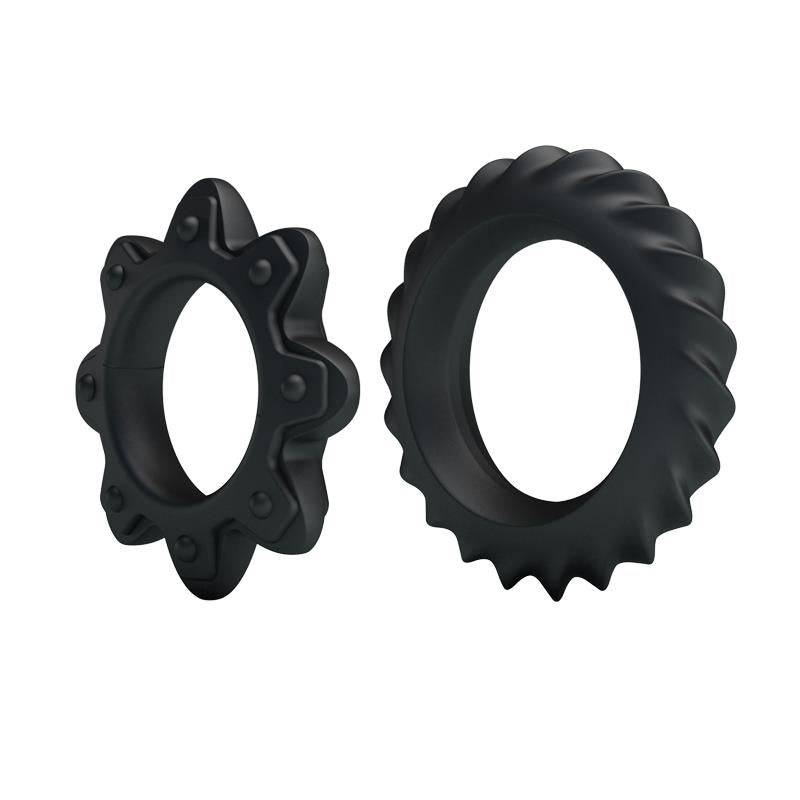 Silicone Cock Rings Set of 2 for Maximum Performance - secretsextoys.store