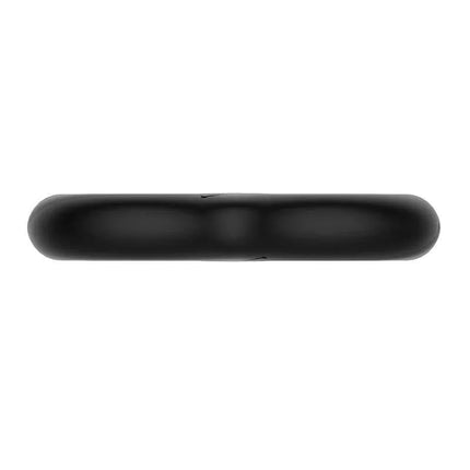 Black Silicone Double Cock Ring for Enhanced Pleasure, providing secure support for longer-lasting erections, made of ultra-soft silicone.