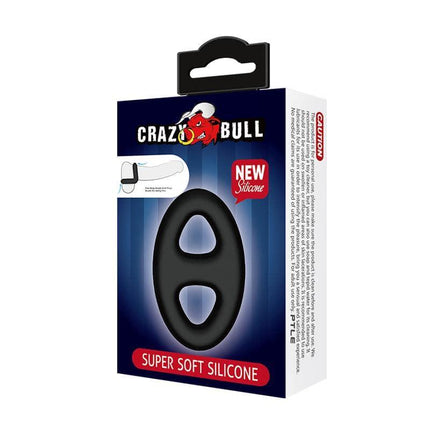 Silicone Double Cock Ring for Enhanced Pleasure in packaging offering ultra-soft fit for intensified stimulation and longer-lasting erections.