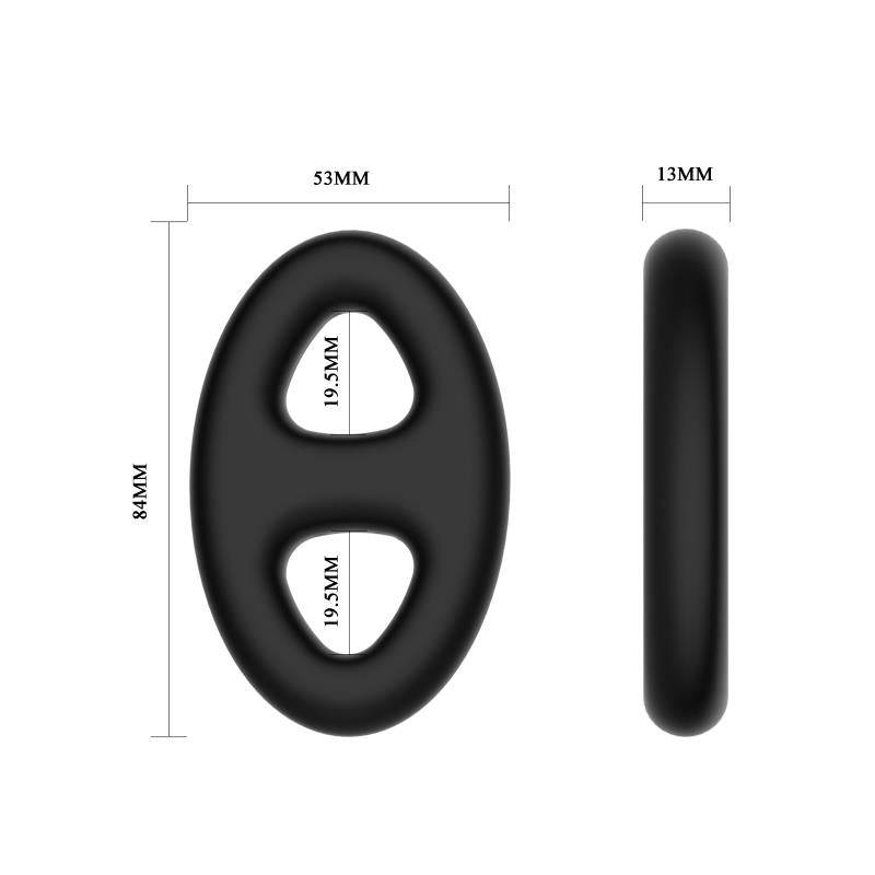 Silicone Double Cock Ring for Enhanced Pleasure - secretsextoys.store