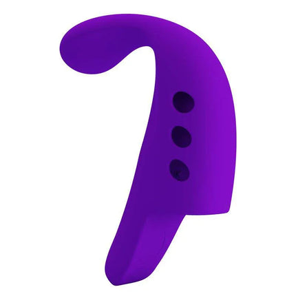 Silicone Gorgon Fingering Vibrator in purple for precise stimulation with 10 vibration functions and ultra-smooth body-safe silicone.