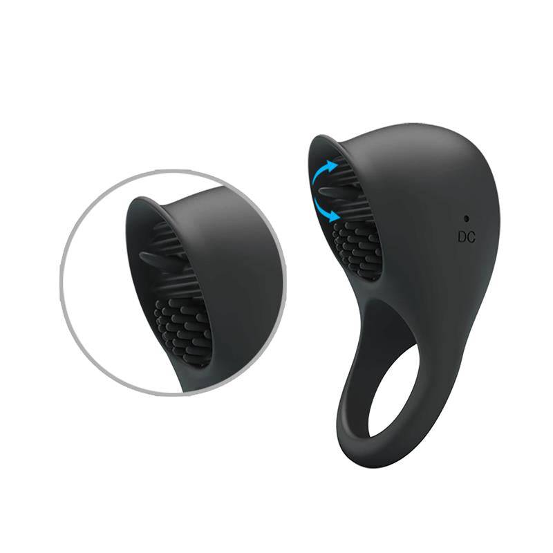 Silicone Vibrating Cock Ring with Licking Function - secretsextoys.store