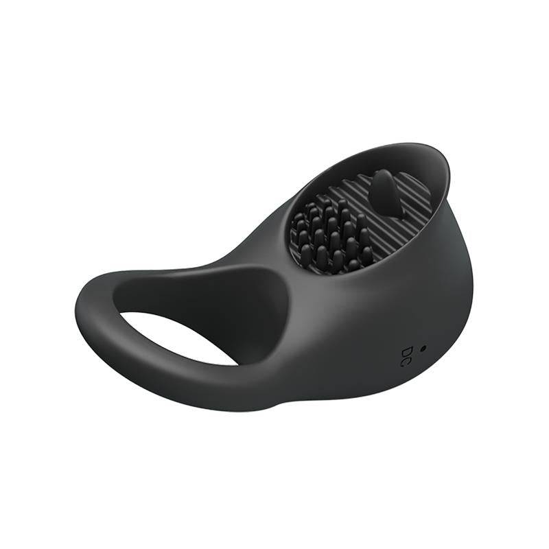 Silicone Vibrating Cock Ring with Licking Function - secretsextoys.store