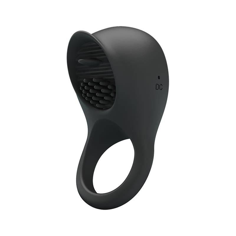 Silicone Vibrating Cock Ring with Licking Function - secretsextoys.store