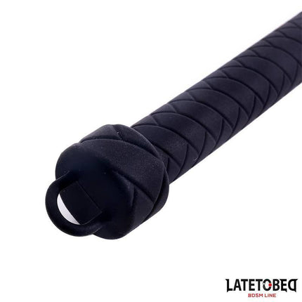 Silicone Whip 61 cm from Latetobed BDSM Line with black braided handle