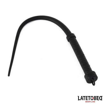 LATETOBED Silicone Whip Black 63.5cm with precision craft and black finish.