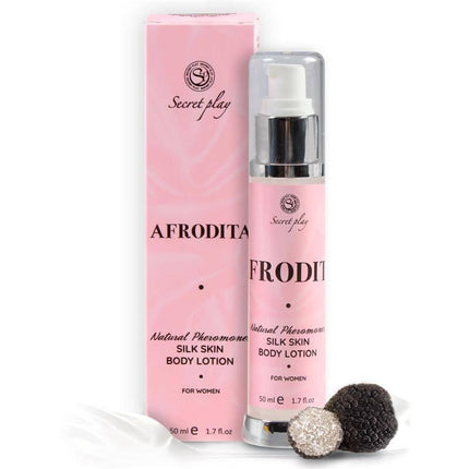 Silkn Lotion Afrodita Without Lilial 50 ml, natural pheromones silk skin body lotion with truffle scent, pink packaging