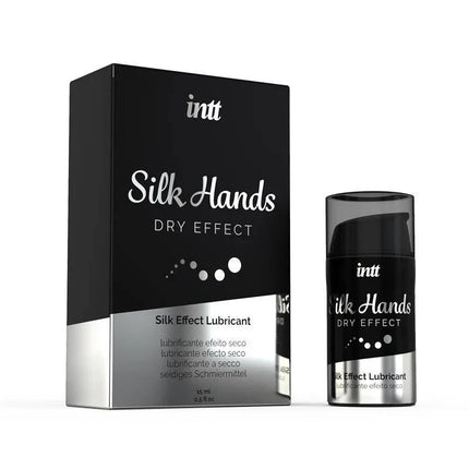 Silky Hands Dry Effect Lubricant 15 ml packaging and bottle