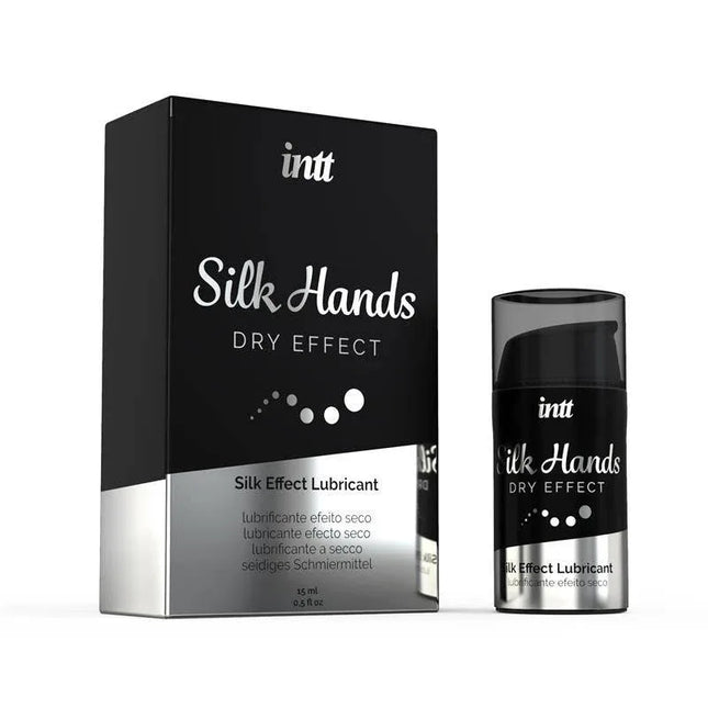 Silky Hands Dry Effect Lubricant 15 ml packaging and bottle