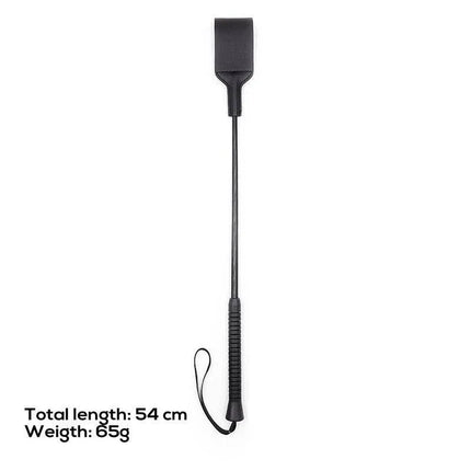 Simple Crop 54 cm classic riding crop with a textured handle and elongated shaft for precision control.