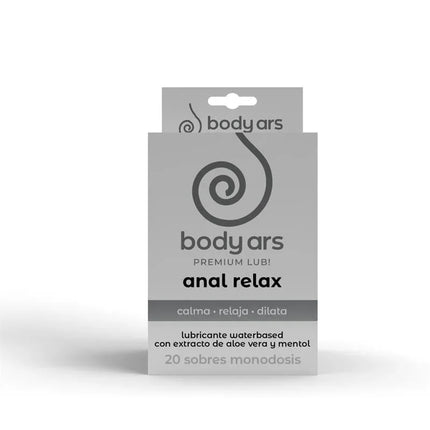 Single Dose Anal Relaxing Water Based Lubricant Gel 20 x 4 ml packaging with aloe vera and mint extracts