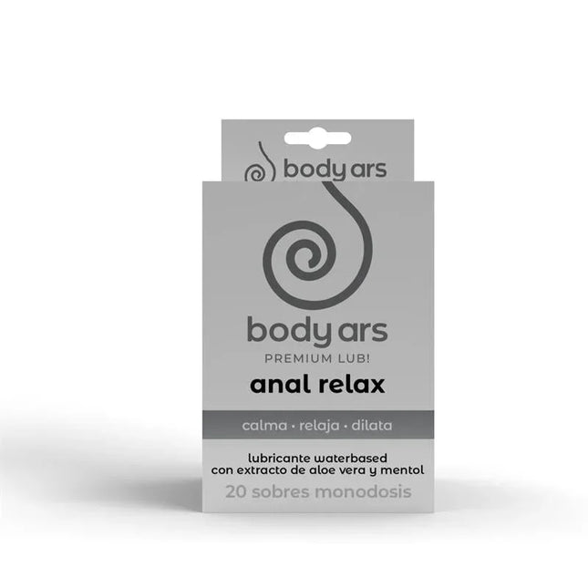 Single Dose Anal Relaxing Water Based Lubricant Gel 20 x 4 ml packaging with aloe vera and mint extracts