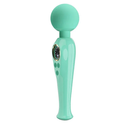 Skyler Massager Wand with Digital Screen Green handheld device with flexible neck and sleek design